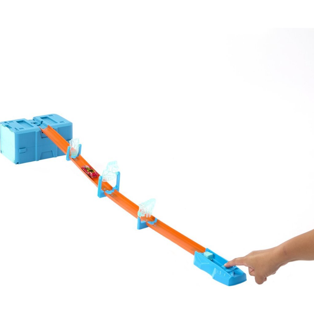 Mattel Hot Wheels Track Builder Icy Crash-Set