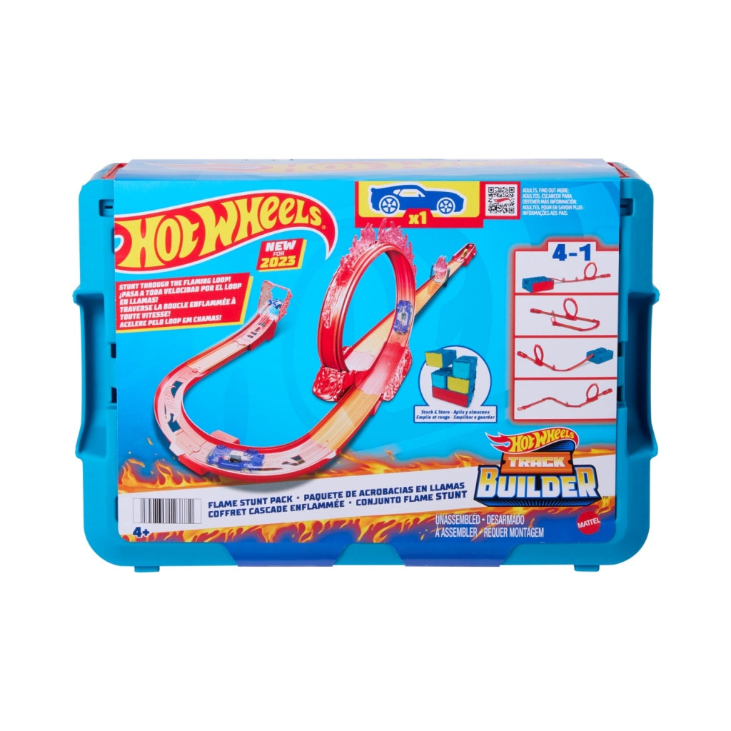 Hot Wheels Track Builder Flame Stunt Set