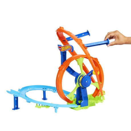 Starten und drehen Sie Hot Wheels blitzschnell – Looping-Strecke