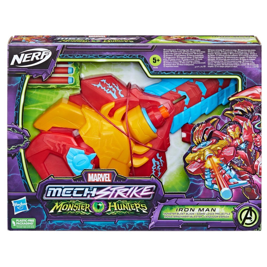 Nerf Marvel Merch Streik Monster Hunters Iron Man + 3 Dart