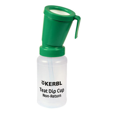 Produkttauchbecher mit Rücklaufsperre, grün