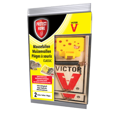 Protect Home Mäusefalle Holz 2 Stück | 4 Stück