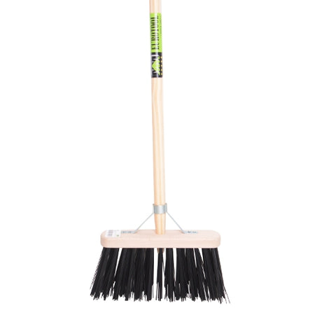 Mm eurotool producten bezem fsc 29cm zwart ppn mm plussteel 150cm