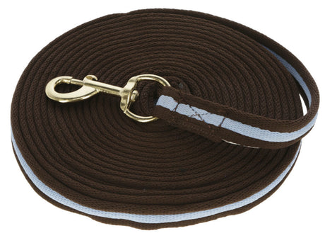Produkte Longierleine Softbraun Kornblumenblau 8 00m