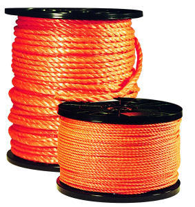 Producten polyethyleen touw oranje 6mm 200m
