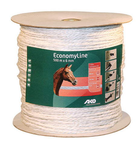 Ako Products Economyline Elektroschockkabel weiß 6 mm 500 m