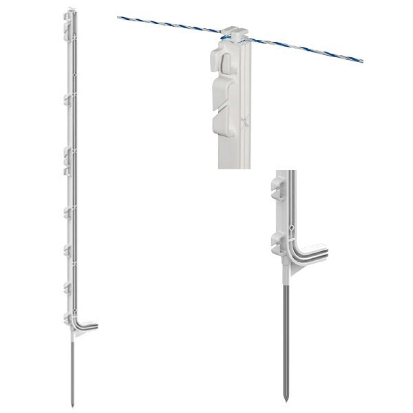 Ako Products Premium-Kunststoffstange weiß 107 cm 5 Stück