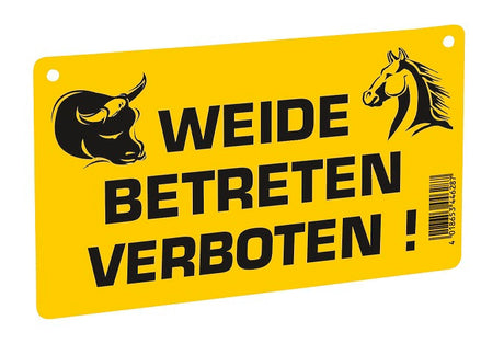 Warnschild für Ako-Produkte, Zutritt verboten