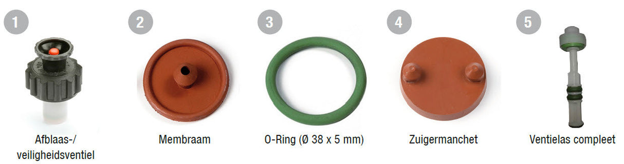 Gloria 1072454 – Viton-Umrüstsatz für Prima 3–5 Primex Comfort5 | 1 Stk