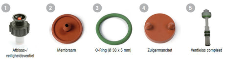 Gloria 1072454 – Viton-Umrüstsatz für Prima 3–5 Primex Comfort5 | 1 Stk
