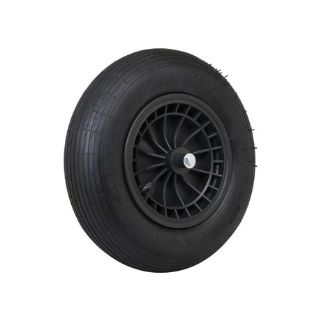 Producten wiel 4 00x8 2ply band kunststof velg zwart as 13cm mm