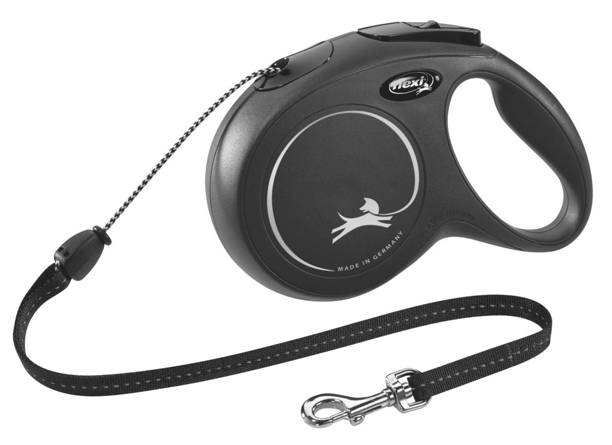 Flexi Retractable Line Classic Cord Schwarz