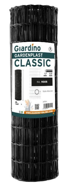 Giardino producten gaas gardenplast classic 0 81m x 10m ral 9005 zwart