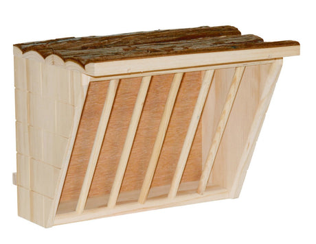 Kerbl Produkte Heuraufe XL mit Sitzbrett natur 28 x 20 5 x 22 cm