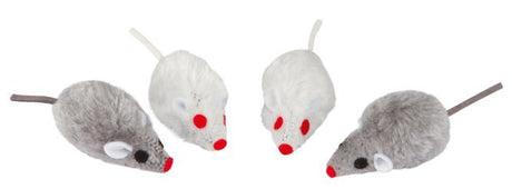 Produkte Maus grau weiß 5cm 4 Stück