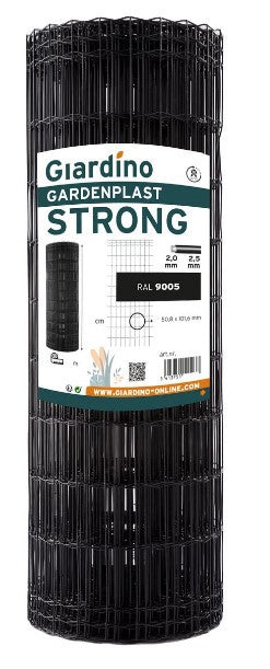 Giardino producten gaas gardenplast strong zwart 2 03m x 25m