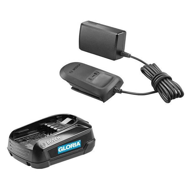 Gloria 1072900 - Bosch Starterset Akku + Ladegerät 2,5 Ah Akku + Ladegerät | 1 Stk