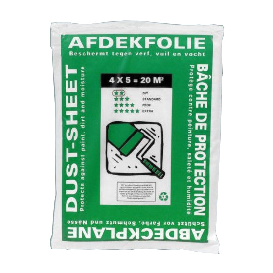 Producten afdekfolie hdpe 4 x 5m 7my