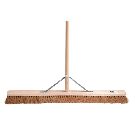 Mm eurotool producten kamer zaalveger fsc 100cm hout cocos mm met steel 160cm