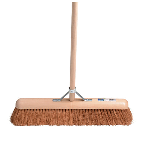 Mm eurotool producten kamer zaalveger fsc 40cm hout cocos mm met steel 150cm