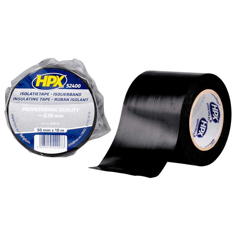 Hpx PVC-Isolierband 50 mm x 10 Meter – Schwarz