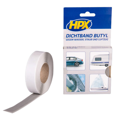 Hpx Products Butyl-Dichtungsband grau 20 mm x 3 m