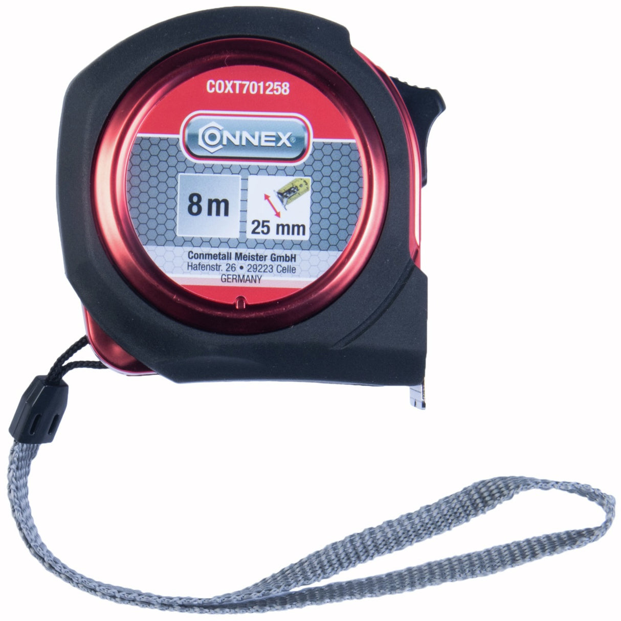 Connex-Maßband, 8 m, ABS, 25 mm, Euro-Kalibrierung – Coxt701258