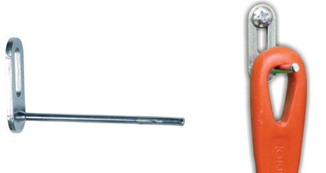 Connex-Produkte Einzelhaken gerade 46x80x4mm