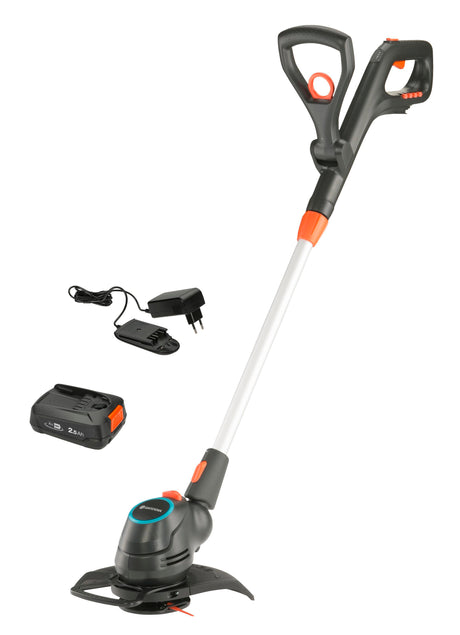 Gardena Comfortcut 23 18V P4A Set Rasentrimmer (Grauorange, 14701-20, Batterie im Lieferumfang enthalten)