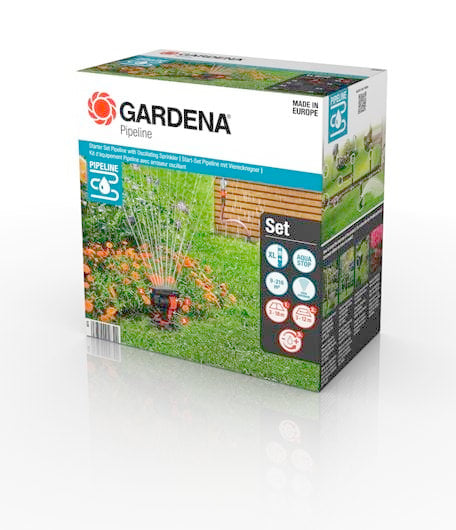Gardena Products Rohrleitungs-Starterset für Viereckregner