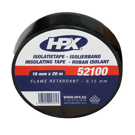 Hpx Products Isolierband 52100 VDE 19 mm 20 m schwarz