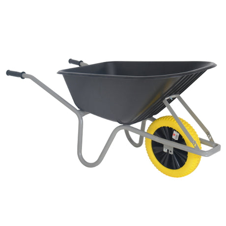 Fort Products Schubkarre Allrounder 100l PP Behälter schwarz grauer Boden plusnml