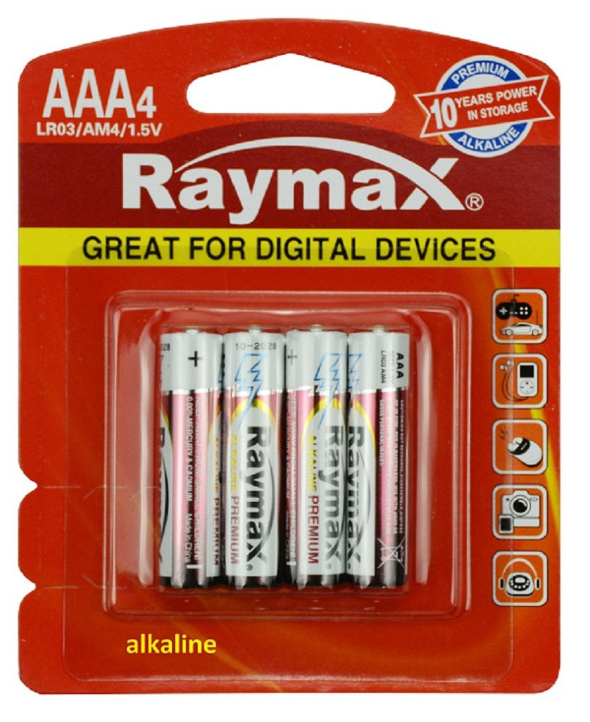 Raymax-Produkte Batterie Penlite Mini Alkaline LR03 AAA 1 5V x4 Stk