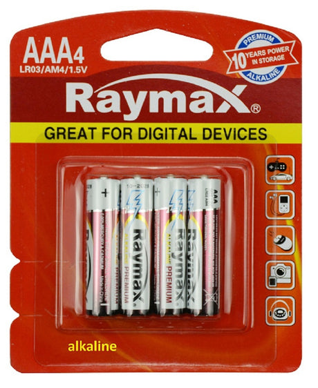 Raymax Batterie Penlite Mini Alkaline LR03 AAA15V x4 Stk