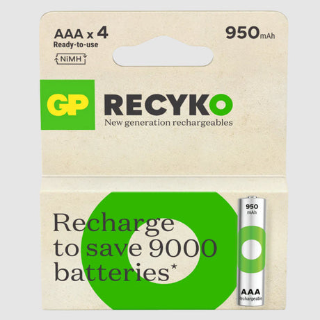GP NiMH-Akku AAA 950 mA Blister (4) – 3311422