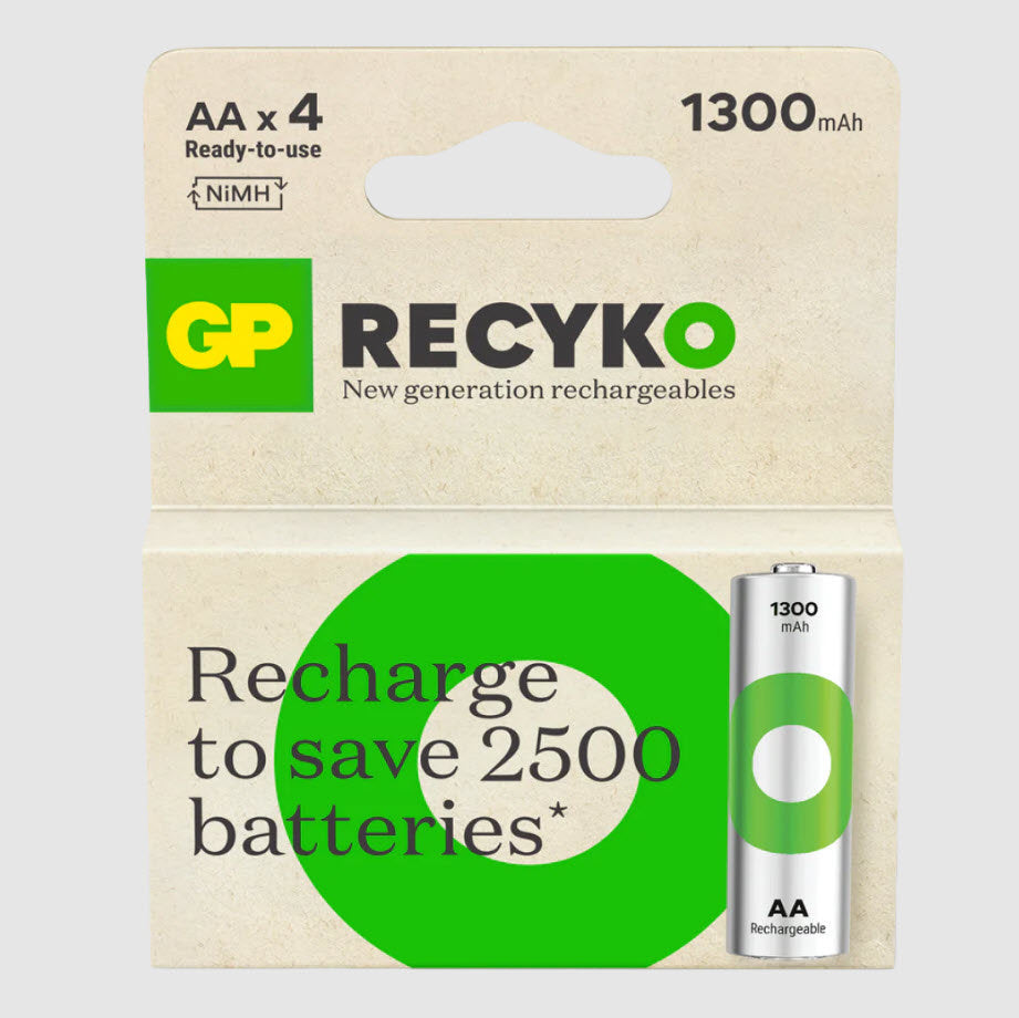 GP NiMH-Akku AA 1300 mA Blister (4) – 3311430