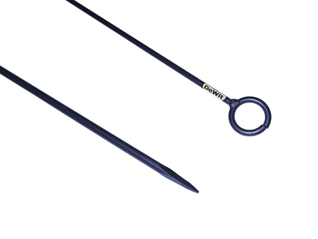 Der weiße Drahtstift schließt das offene Auge, 800 x 10 mm, entweißt