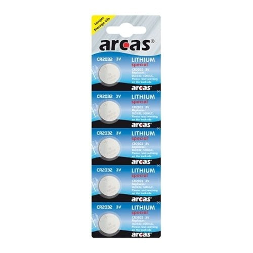 Batterie Arcas CR2032 Knopf 3V Lithium Blister a 5