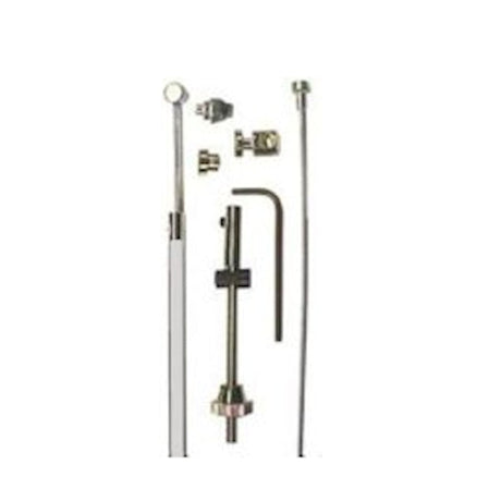 Elvedes Kabelsatz Bremse hinten mit Gewindeende Silber 6269