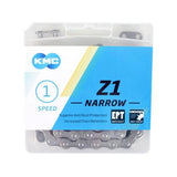 KMC -Fahrradkette Z1 Schmal 1 2x3 32 - Silber, 112 Glieder