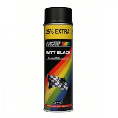 Spray Lack Motip Matte Black (500 ml)