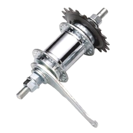 Ventura Rücktrittbremsnabe verchromt mit Achsmuttern – 36 Löcher – 110 mm Einbaumaß