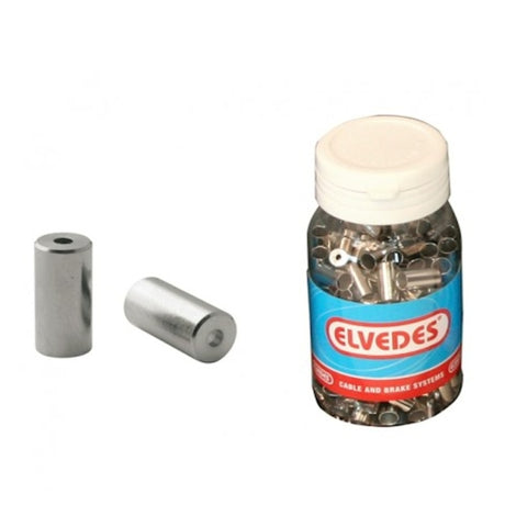 Kabelhüte Messing 5 mm Silber 200 Stück