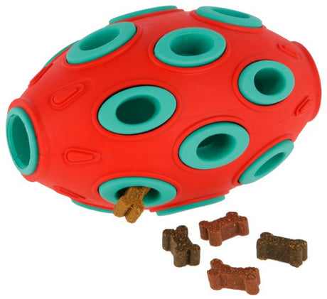 Produkte Rugby Toyfastic zum Füllen rot türkis 12 x 7 5 cm