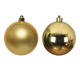 Decoris Weihnachtskugeln Kunststoff Gold Durchmesser 4cm 16St
