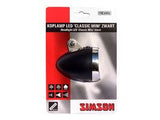 Simson Front Fork Headlight Classic Mini Black Incl. Fliedermaus. Kaart gepaalt