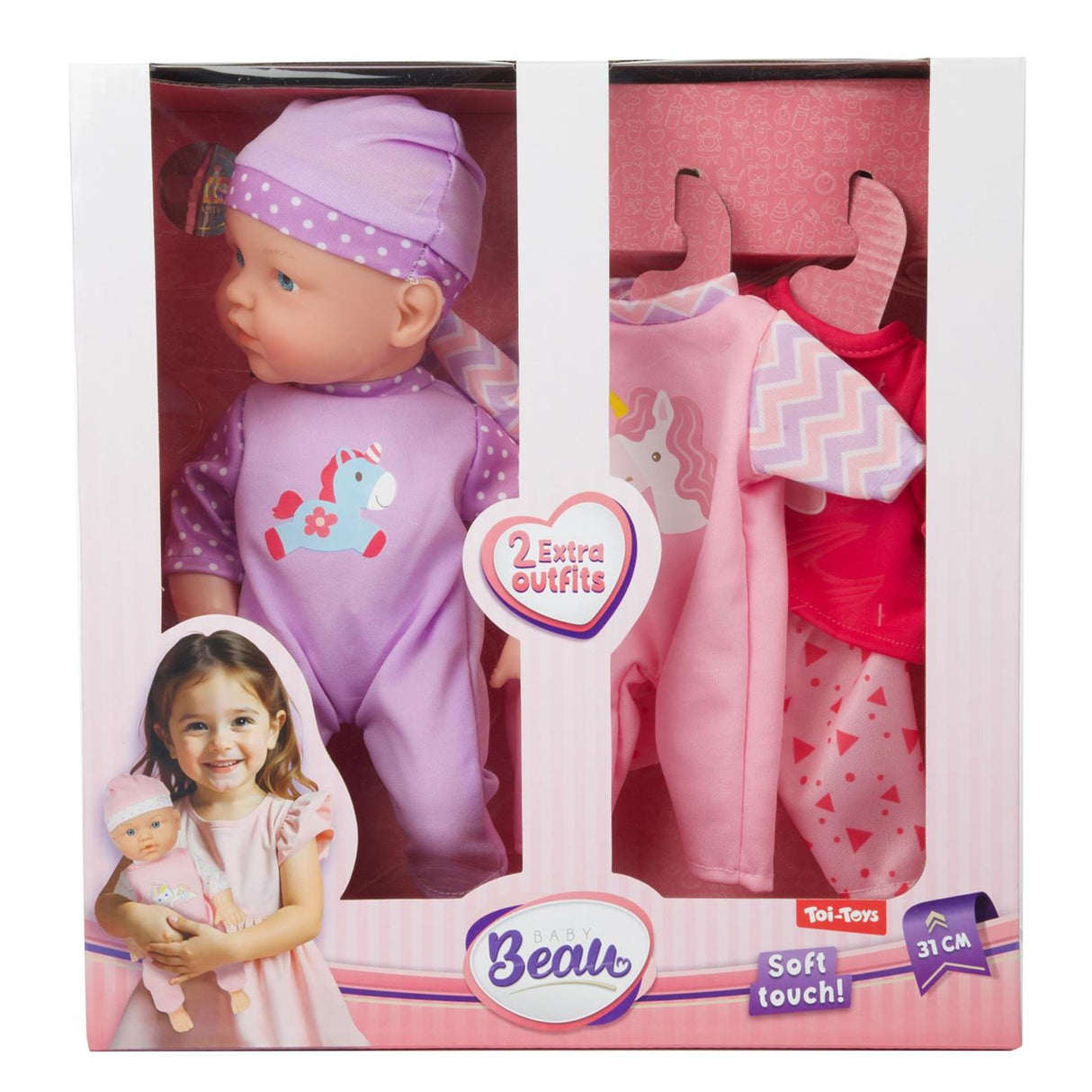 Toi-toys Beau Babypuppe zum Anziehen, 31 cm