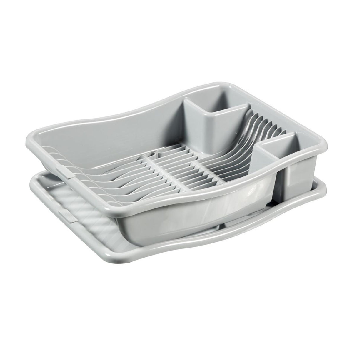 Curver Abtropfgestell auf Plateau 38x29x8,5 cm hellgrau