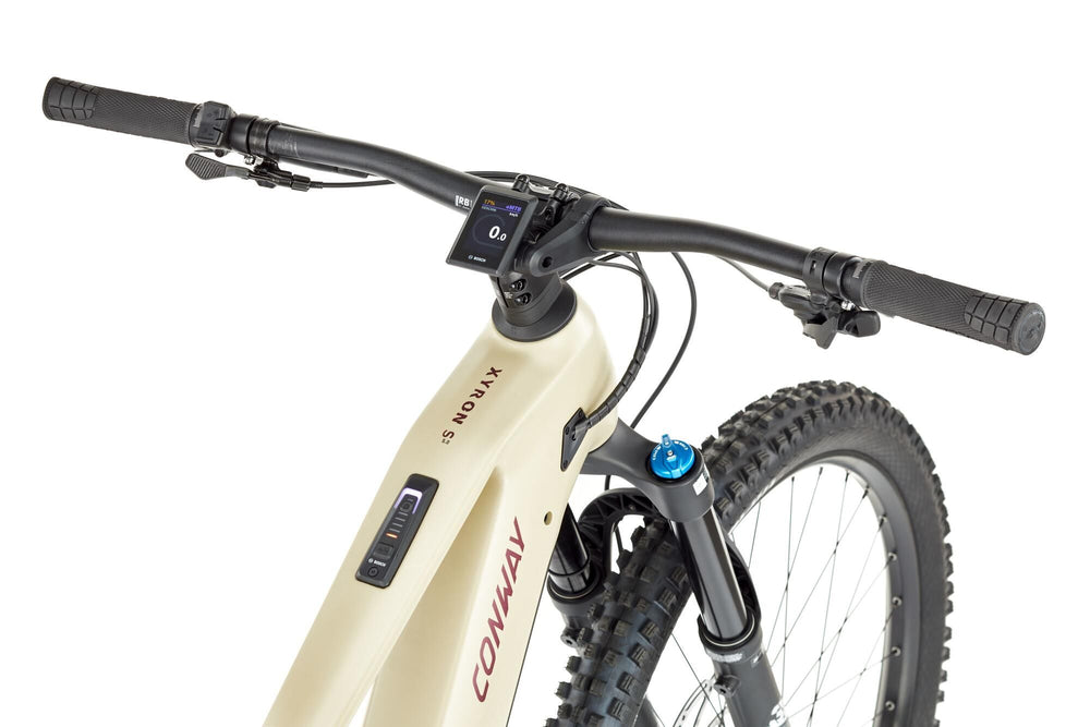Conway Elektro-MTB vollgefedert Xyron S 5.0 Carbon (#1) E-Bike Conw.Xyron S5.0 ca. 29 27 12sp 43 Des. Pflaume
