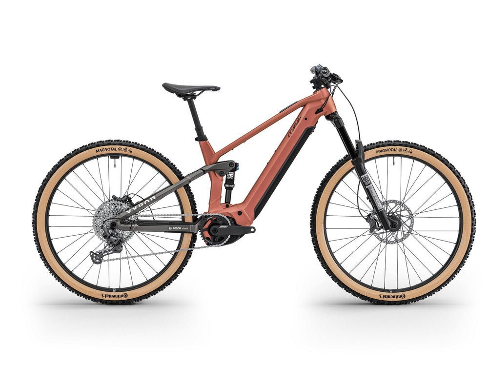 Conway Elektro-MTB vollgefedert Xyron ST 4.0 (#2) Erad Xyron ST4.0 HE.29 XL 12g rot matt grau matt